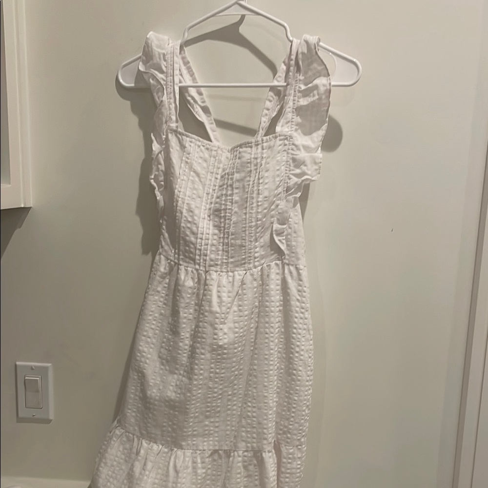 Old Navy White Textured Mini Dress